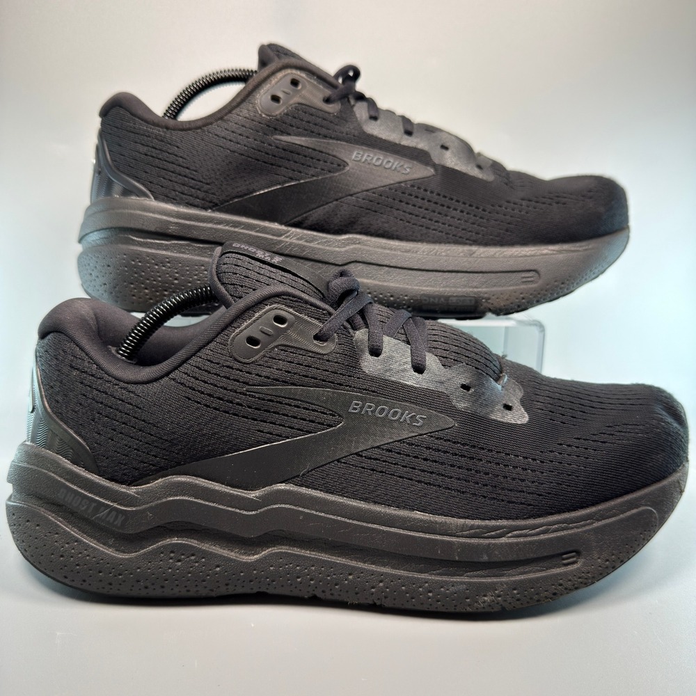 Brooks Ghost Max 2 Mens 11.5 11 1/2 D Walking Shoes Triple Black Trainer Sneaker